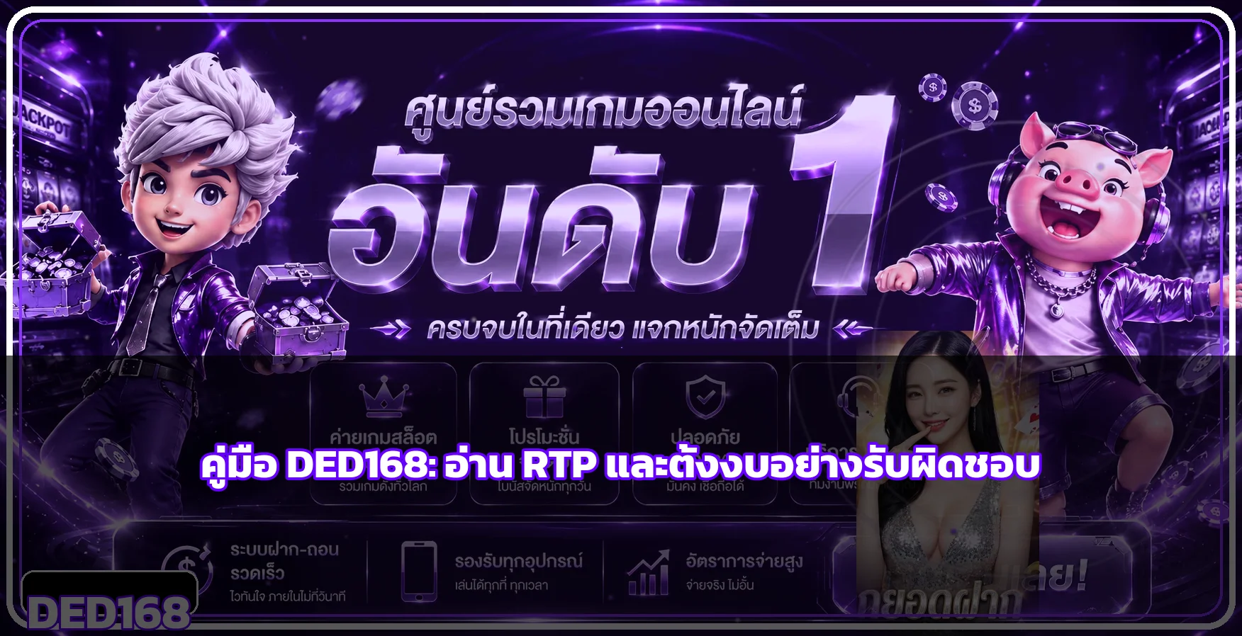 DED168 คู่มือ RTP ความผันผวน และตั้งงบ